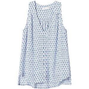 Rebecca Taylor Exclusive blue and white floral blouse women’s size 0